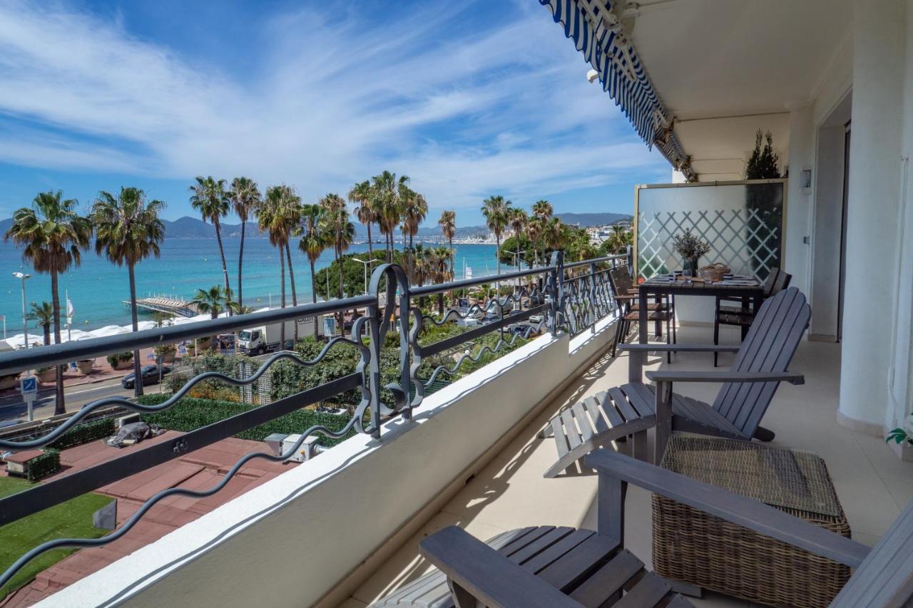Cannes Croisette Superbe 3P Front De Mer Zewnętrze zdjęcie