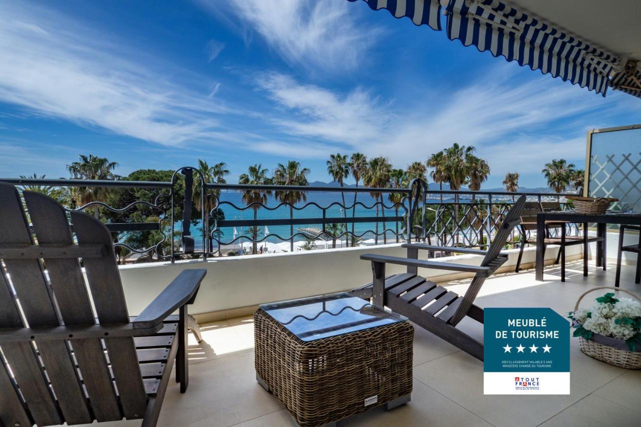 Cannes Croisette Superbe 3P Front De Mer Zewnętrze zdjęcie